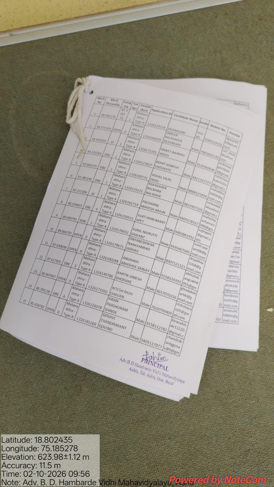 Merit List 2026-27